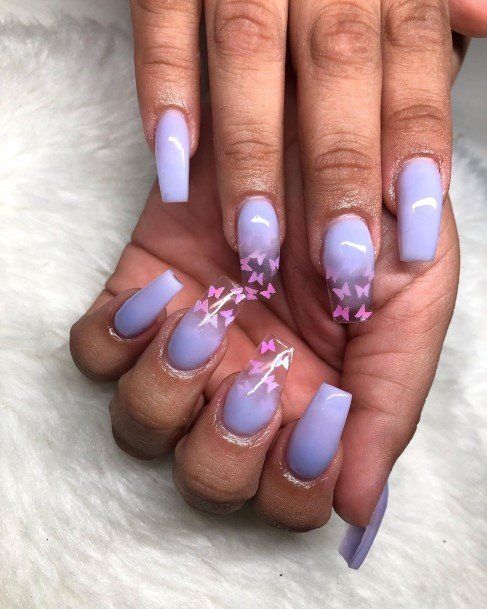 Minimal Lilac Nail For Women