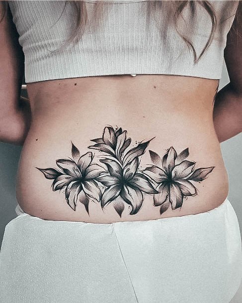 Minimal Lower Back Tattoo For Women