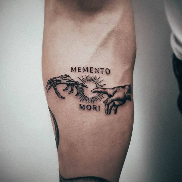 Minimal Memento Mori Tattoo For Women