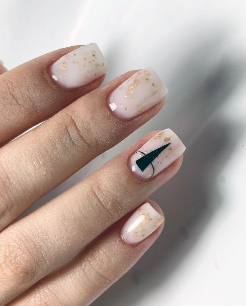 Minimal Milky White Nail For Women