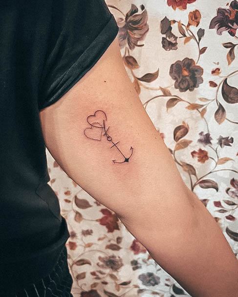 Minimal Nautical Tattoo For Women