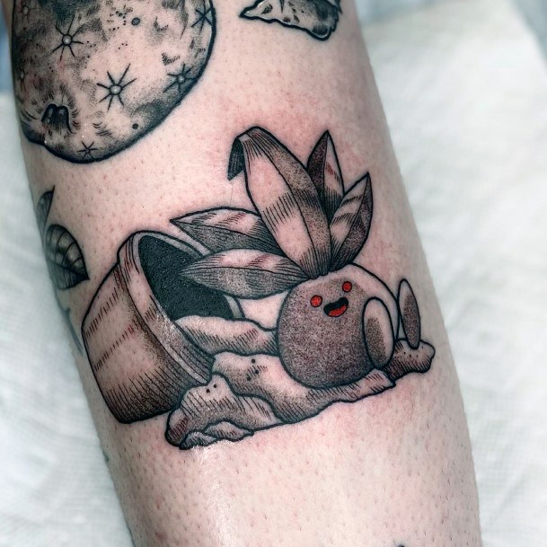 Minimal Oddish Tattoo For Women