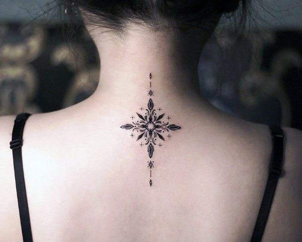 Minimal Ornamental Tattoo For Women