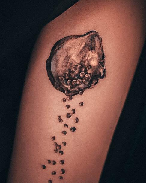 Minimal Pearl Tattoo For Women