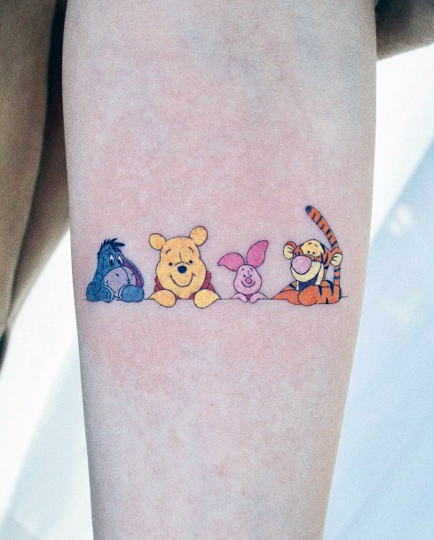 Minimal Piglet Tattoo For Women