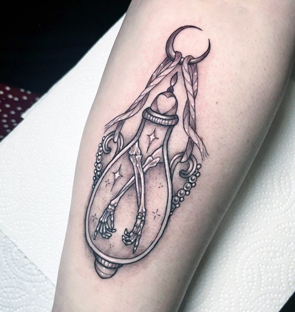 Minimal Potion Tattoo For Women