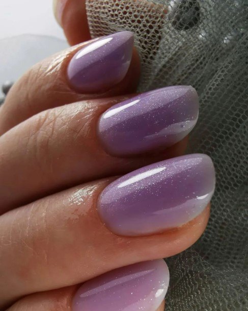 Minimal Purple Nail For Women