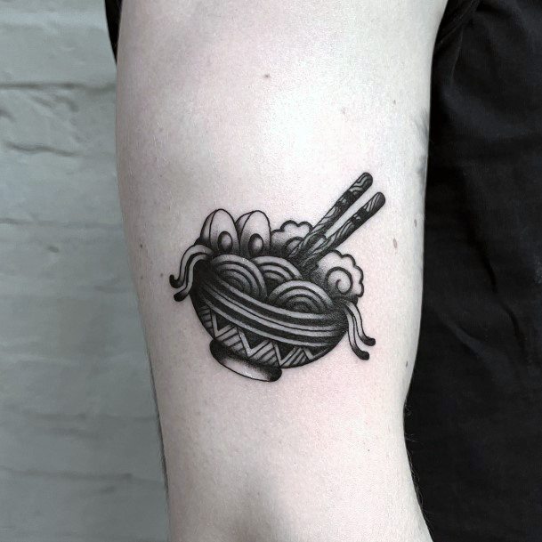 Minimal Ramen Tattoo For Women