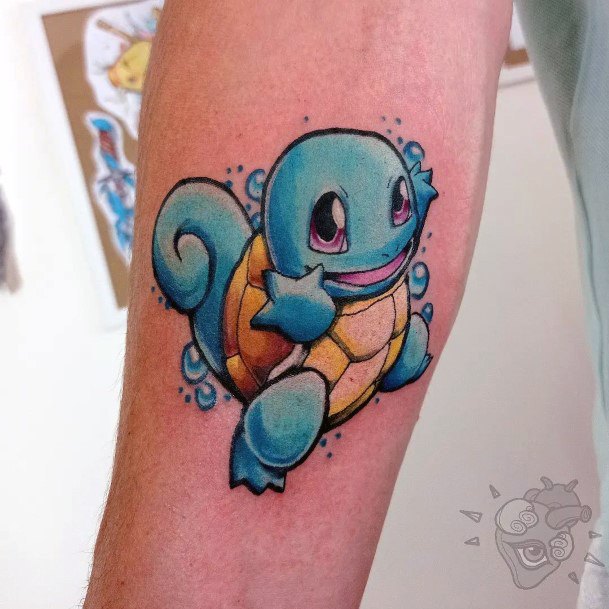 Minimal Squirtle Tattoo For Women