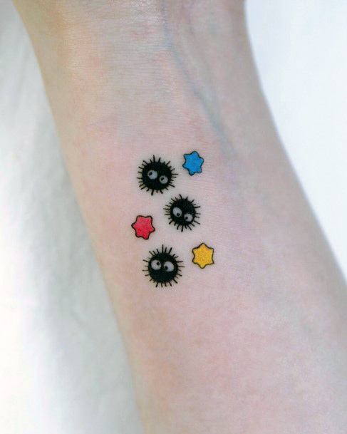 Minimal Susuwatari Tattoo For Women