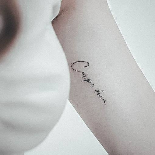 Top 100 Best Word Tattoos For Women - Phrase Design Ideas