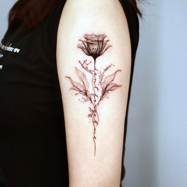 Minimal X Ray Tattoo For Women