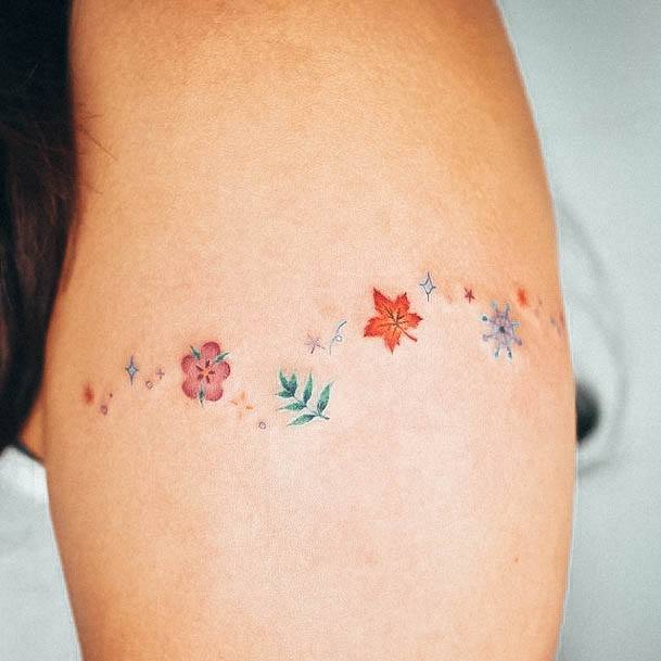 Minimalistic Womens Armband Tattoo Designs