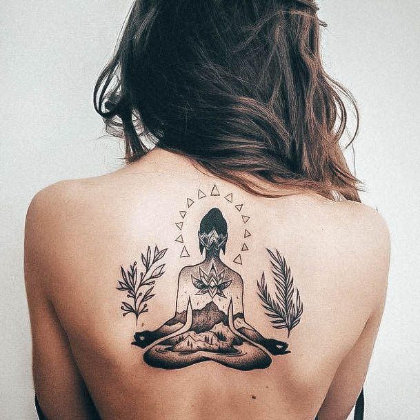 Minimalistic Womens Buddha Tattoo Designs