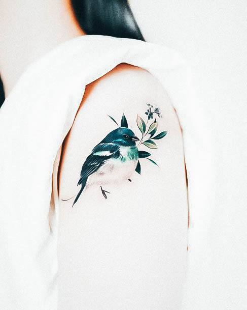 Minimalistic Womens Color Tattoo Designs