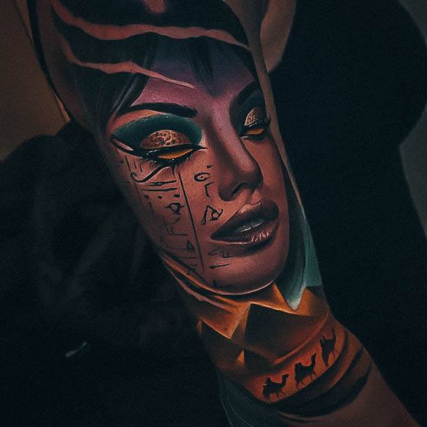 Minimalistic Womens Egyptian Tattoo Designs