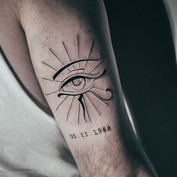 Minimalistic Womens Eye Of Horus Tattoo Designs