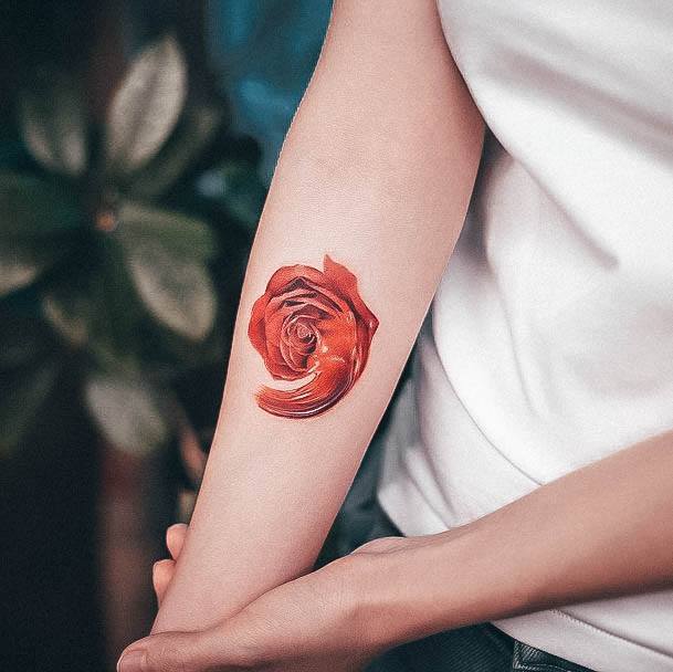 Minimalistic Womens Floral Tattoo Designs