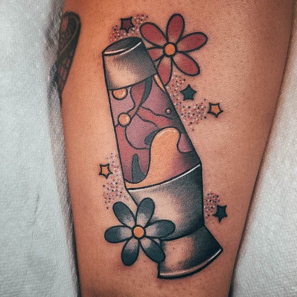 Minimalistic Womens Lava Lamp Tattoo Designs