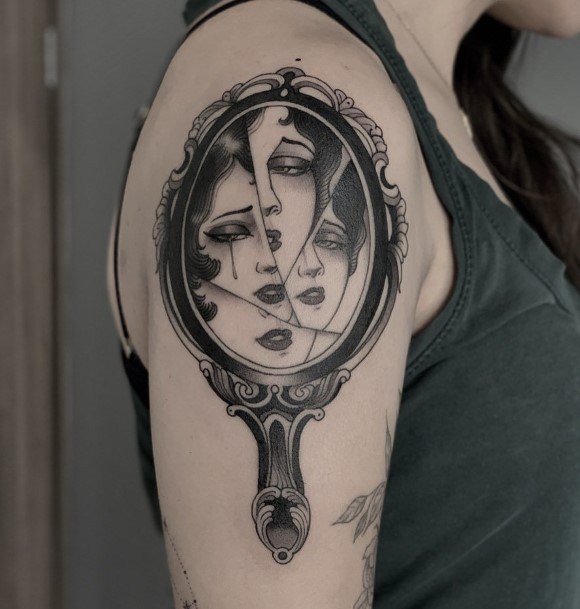 Mirror Tattoos For Girls