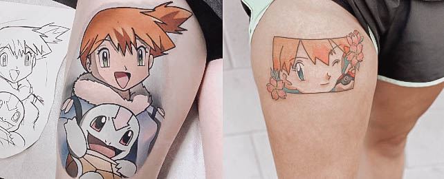 Top 100 Best Misty Tattoos For Women – Pokemon Design Ideas