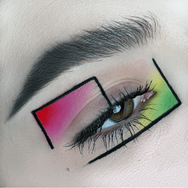 Modern Art Geometric Unique Art Eyeshadow Women