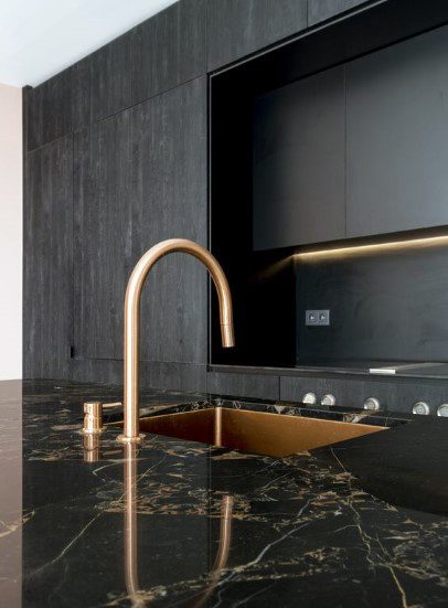 Modern Kitchen Ideas With Gold Fixtures