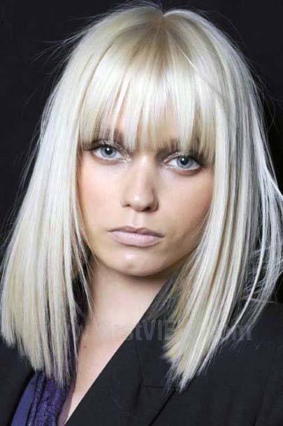 Modern Square Faced Womens Blunt Bob With Bangs Inspiration