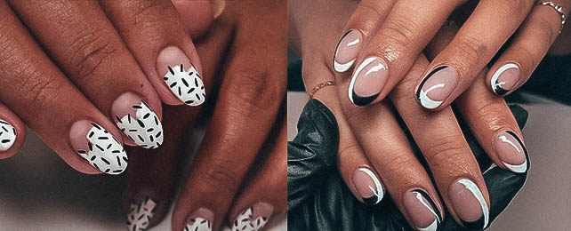 Top 100 Best Monochrome Nails For Women – Girl’s Fingernail Ideas