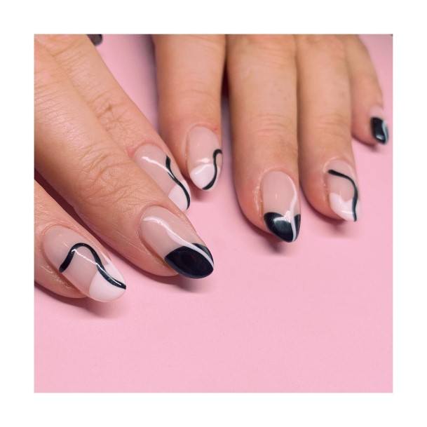 Monochrome Womens Nail Ideas