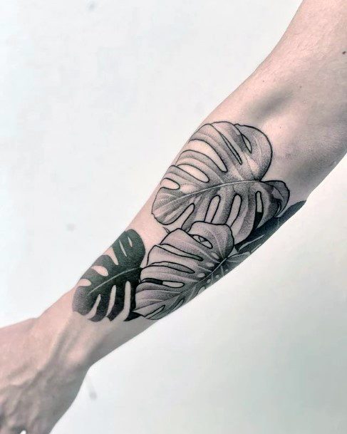 Monstera Tattoos For Girls