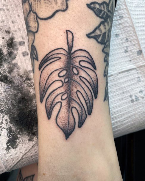 Monstera Womens Tattoo Designs