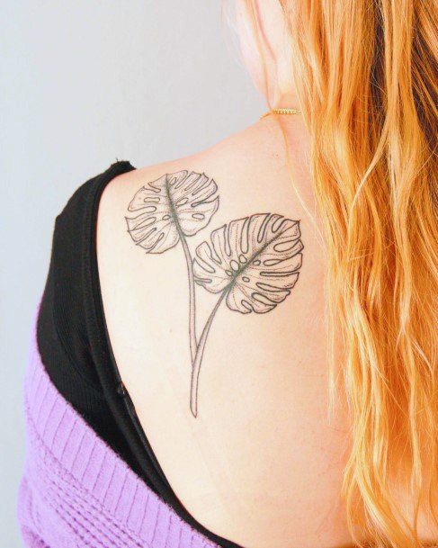 Monstera Womens Tattoos