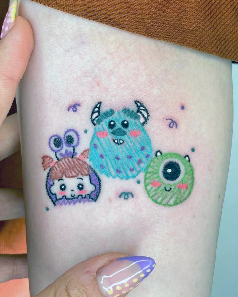 Monsters Inc Womens Tattoos