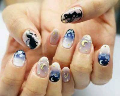 Moon Nail Ideas Women