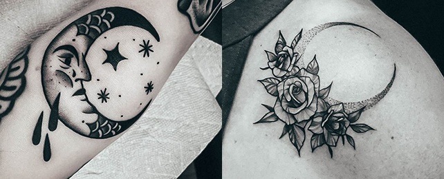 Top 100 Best Moon Tattoos For Women – Natural Satellite Design Ideas