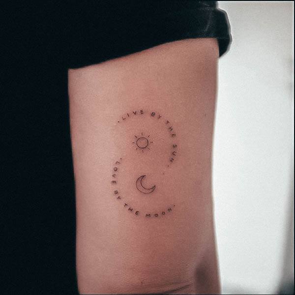 Moon Womens Tattoo Designs