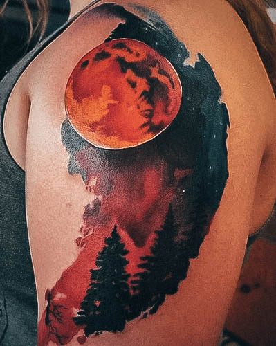 Moon Womens Tattoo Ideas