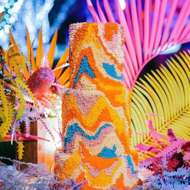 Most Colorful Unique Wedding Cake