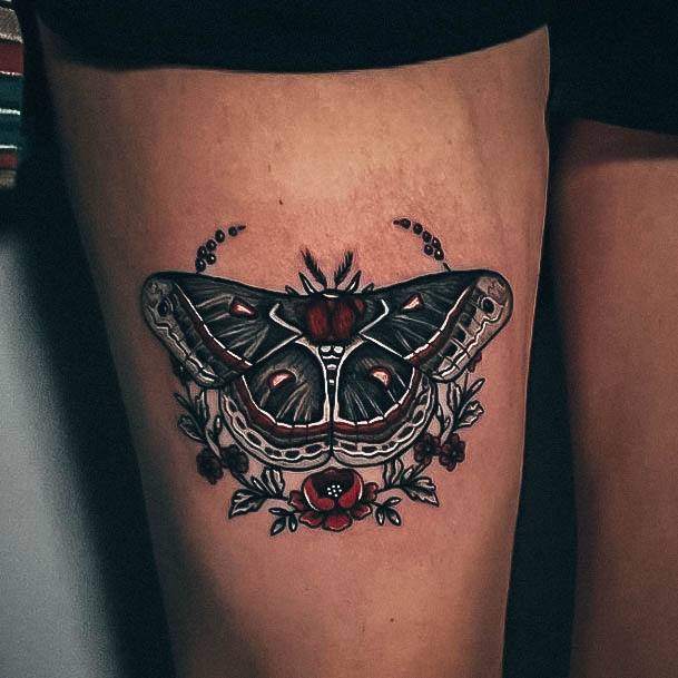 Moth Tattoo Designs For Girls