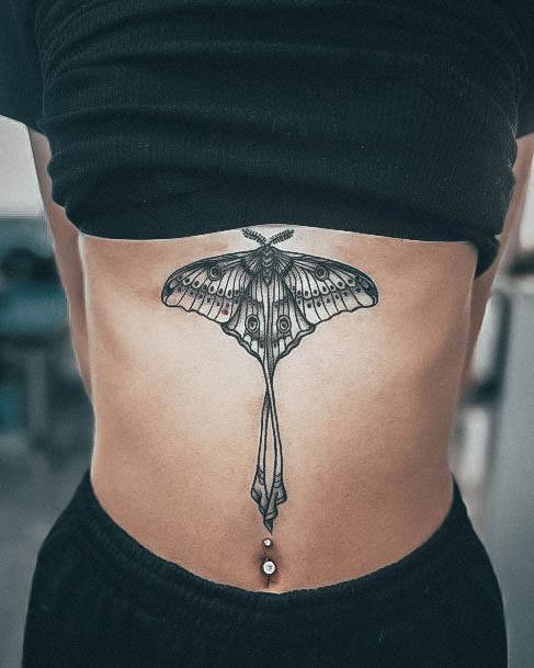 Moth Tattoo Ideas For Girls