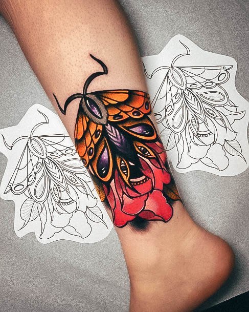 Moth Tattoos Feminine Ideas