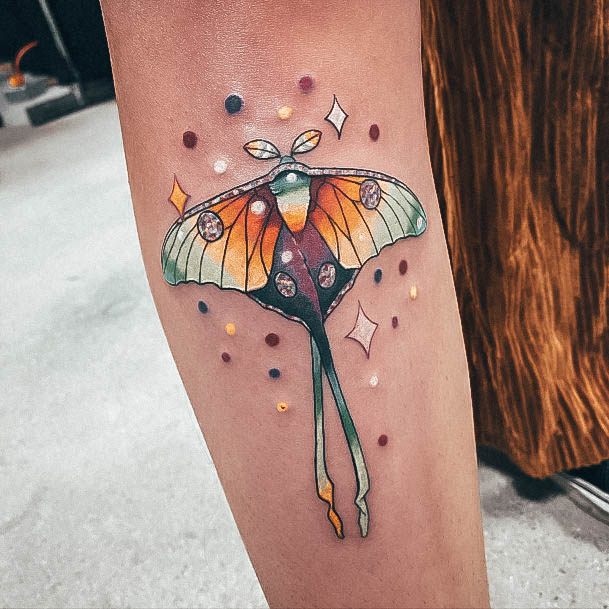 Moth Tattoos For Girls