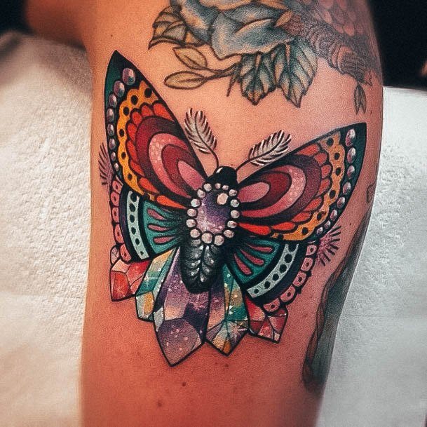 Moth Womens Tattoo Designs