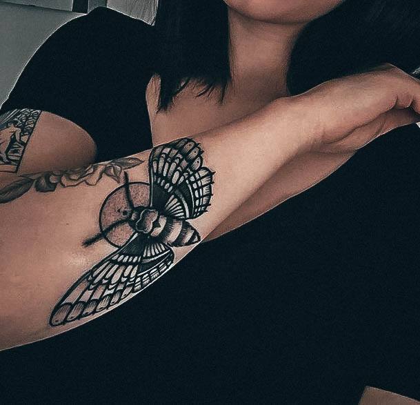 Moth Womens Tattoos Designs