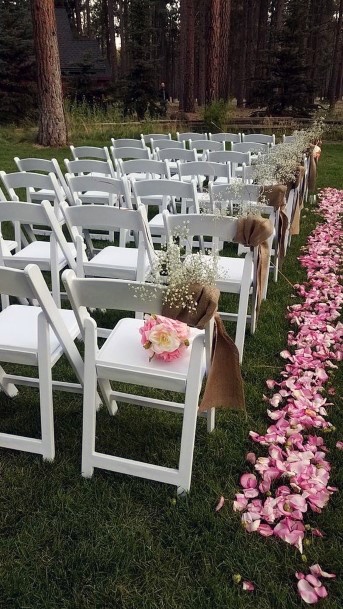 Mountain Home Forest Ceremony Backyard Wedding Ideas