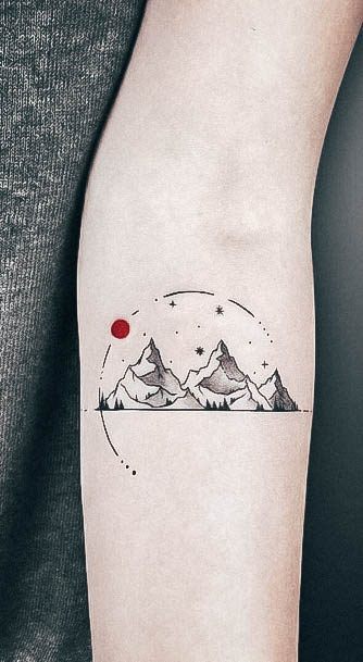 Mountain Tattoos Feminine Ideas