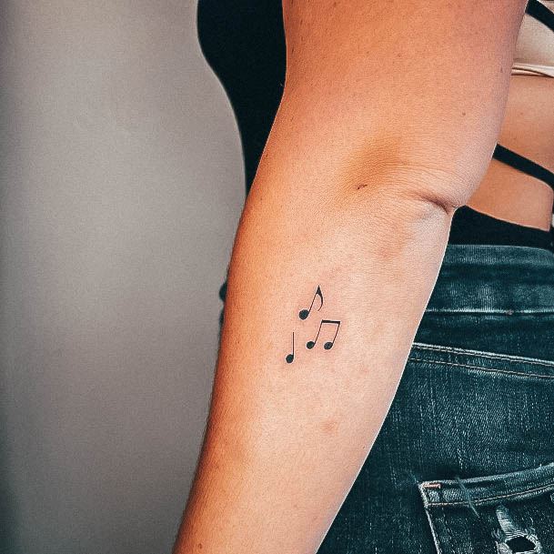 Music Note Tattoo For Ladies