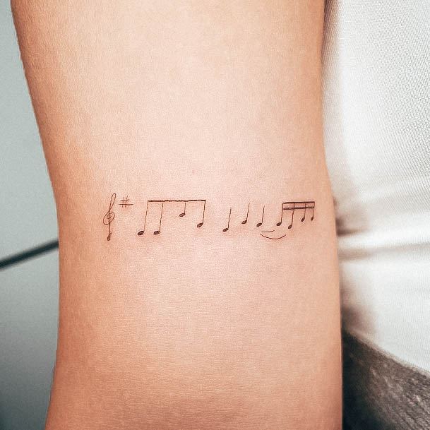 Music Note Womens Tattoos