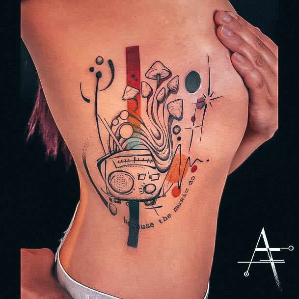 Music Tattoo For Ladies